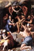 TIBALDI, Pellegrino Adoration of the Christ Child oil on canvas